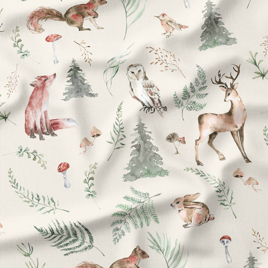 Banque de motif | Créez votre produit | Animaux de la forêt beige