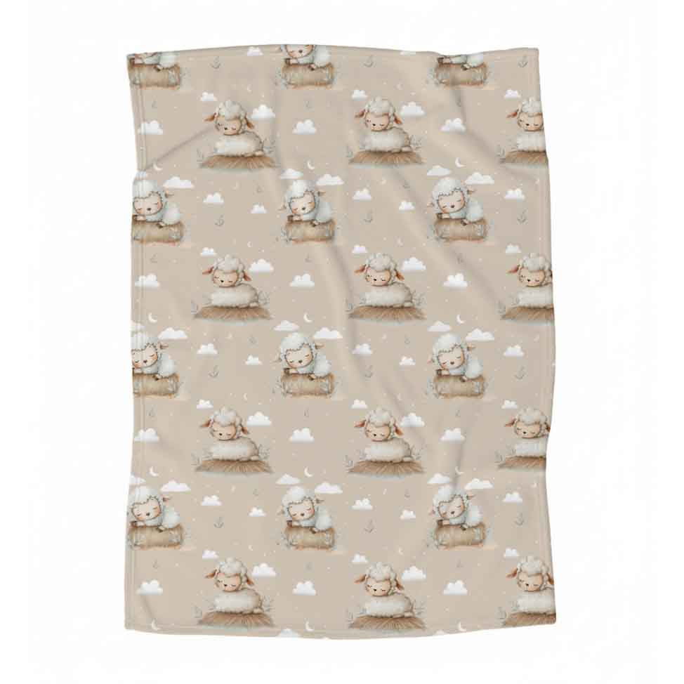 Couverture en minky | Rêve de moutons