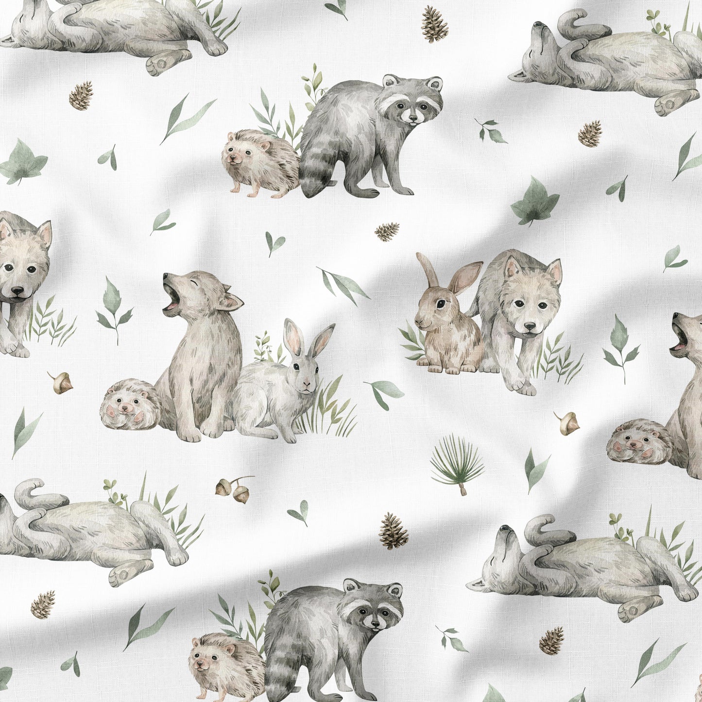 Banque de motif | Créez votre produit | Bébé loup sauge