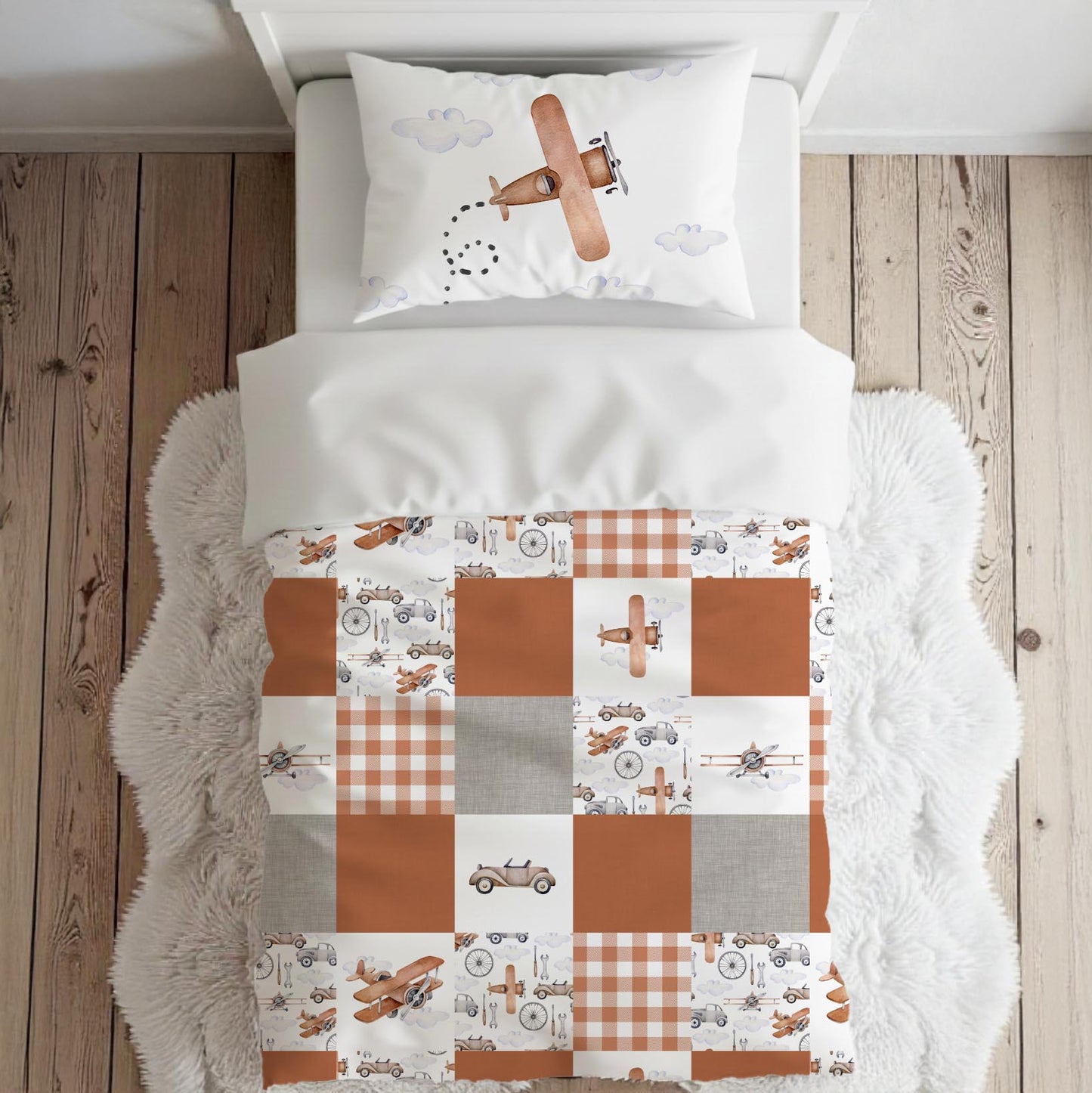 Literie pour lit simple | Aéroport Patchwork