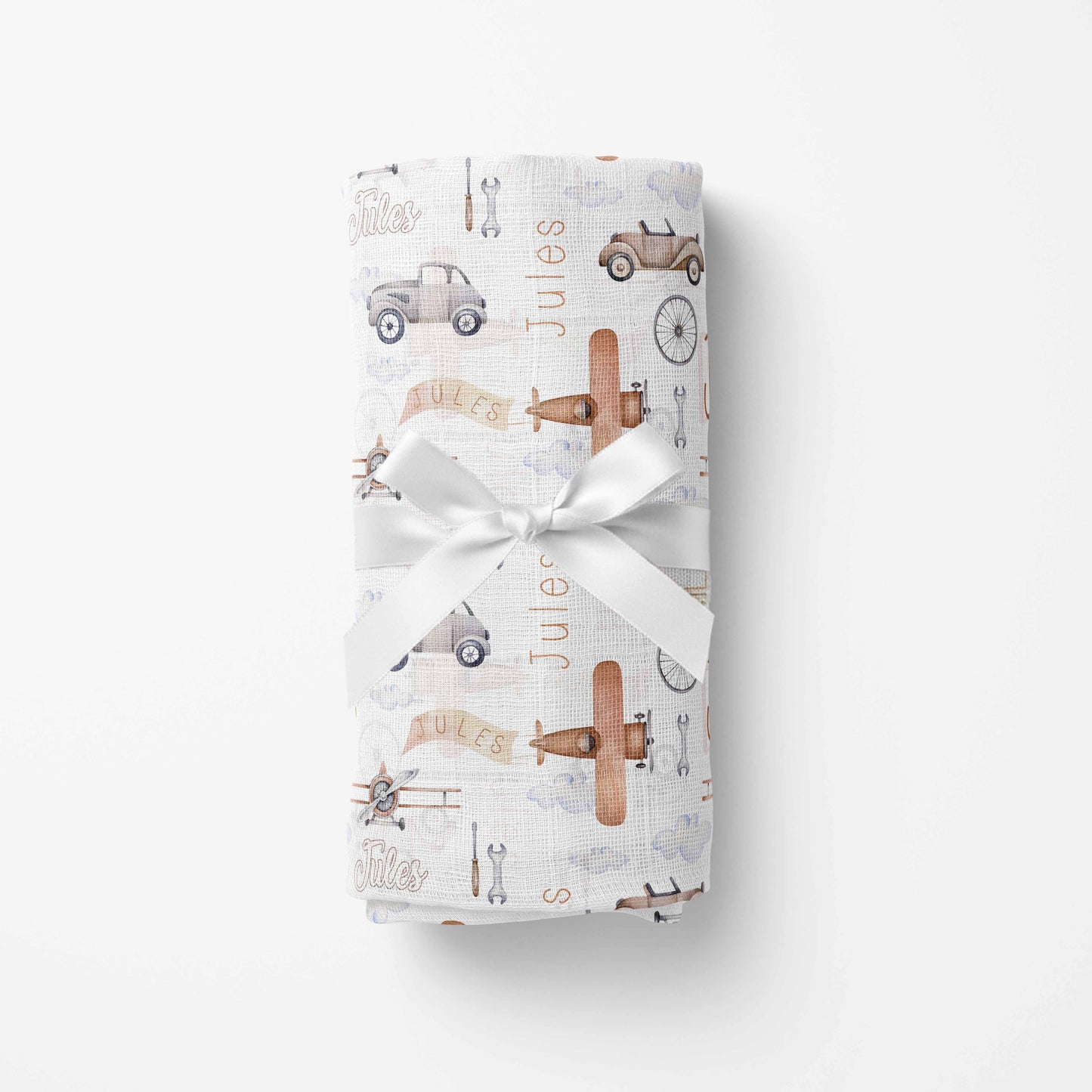 Couverture en mousseline de bambou | Aéroport prénom répétitif