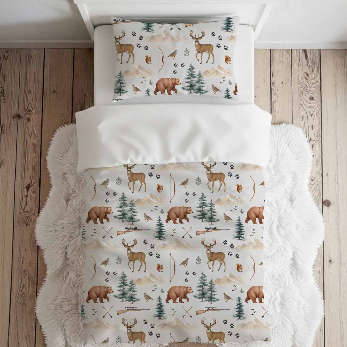 Literie pour lit simple | Partie de chasse