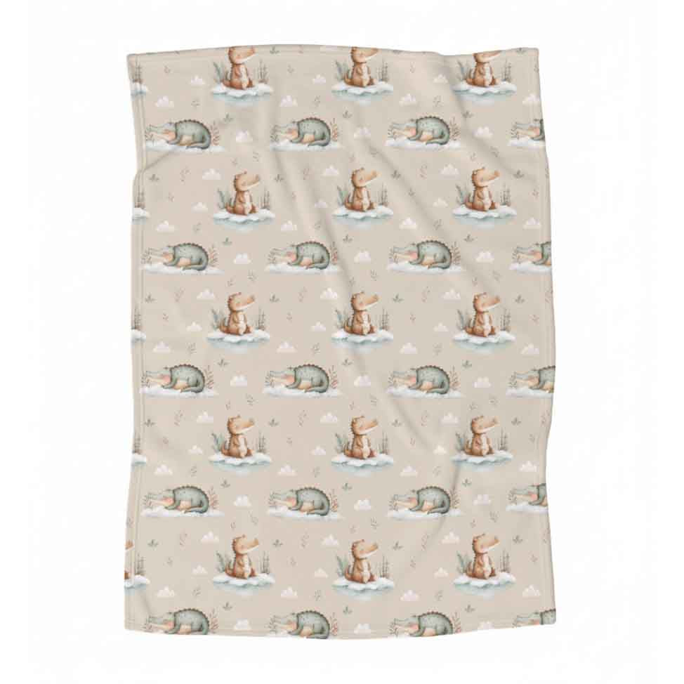 Couverture en minky | Rêve de crocos