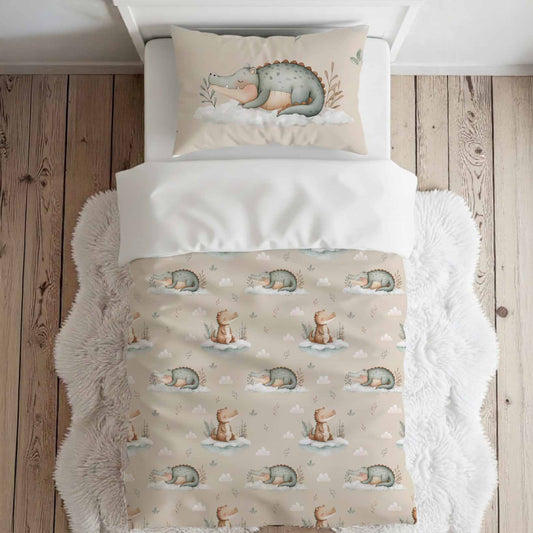 Literie pour lit simple | Rêve de croco