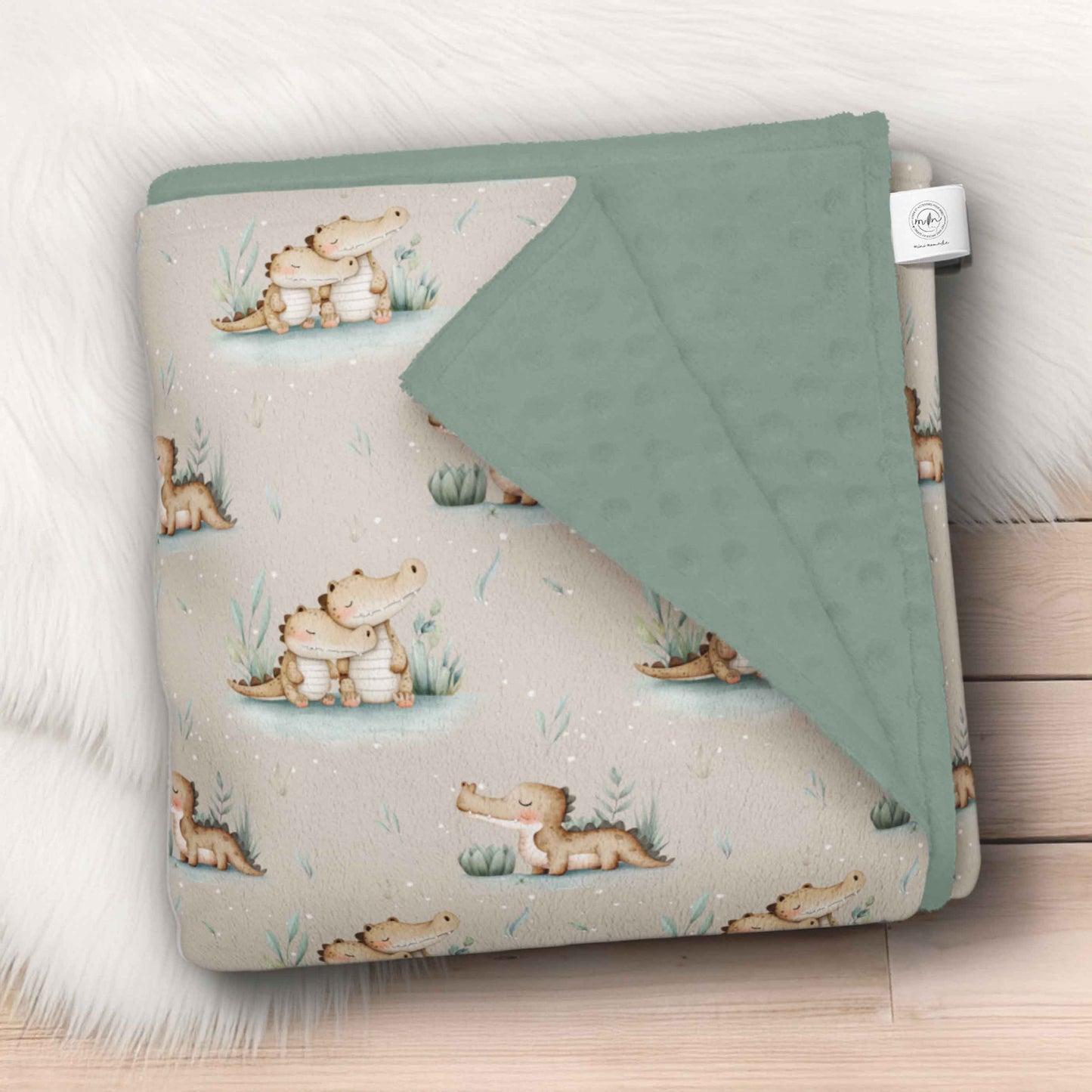 Couverture en minky | Câlins de crocos