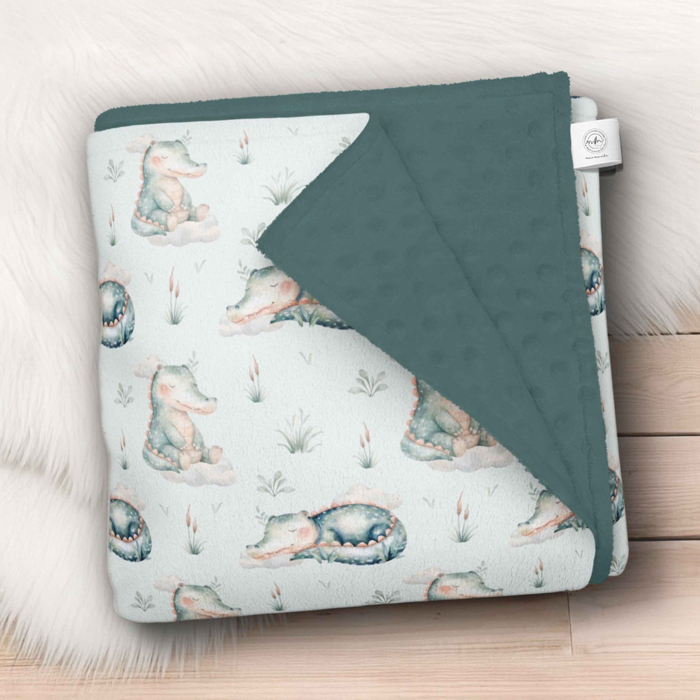 Couverture en minky | Croco dodo