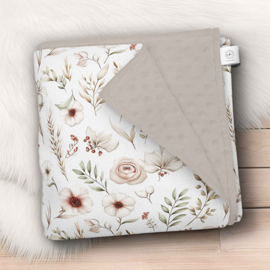 Couverture en minky | Douceur blush