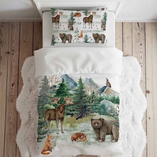 Literie pour lit simple | Animaux Montana en panneau