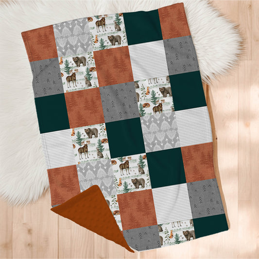 Couverture en minky | Montana Patchwork