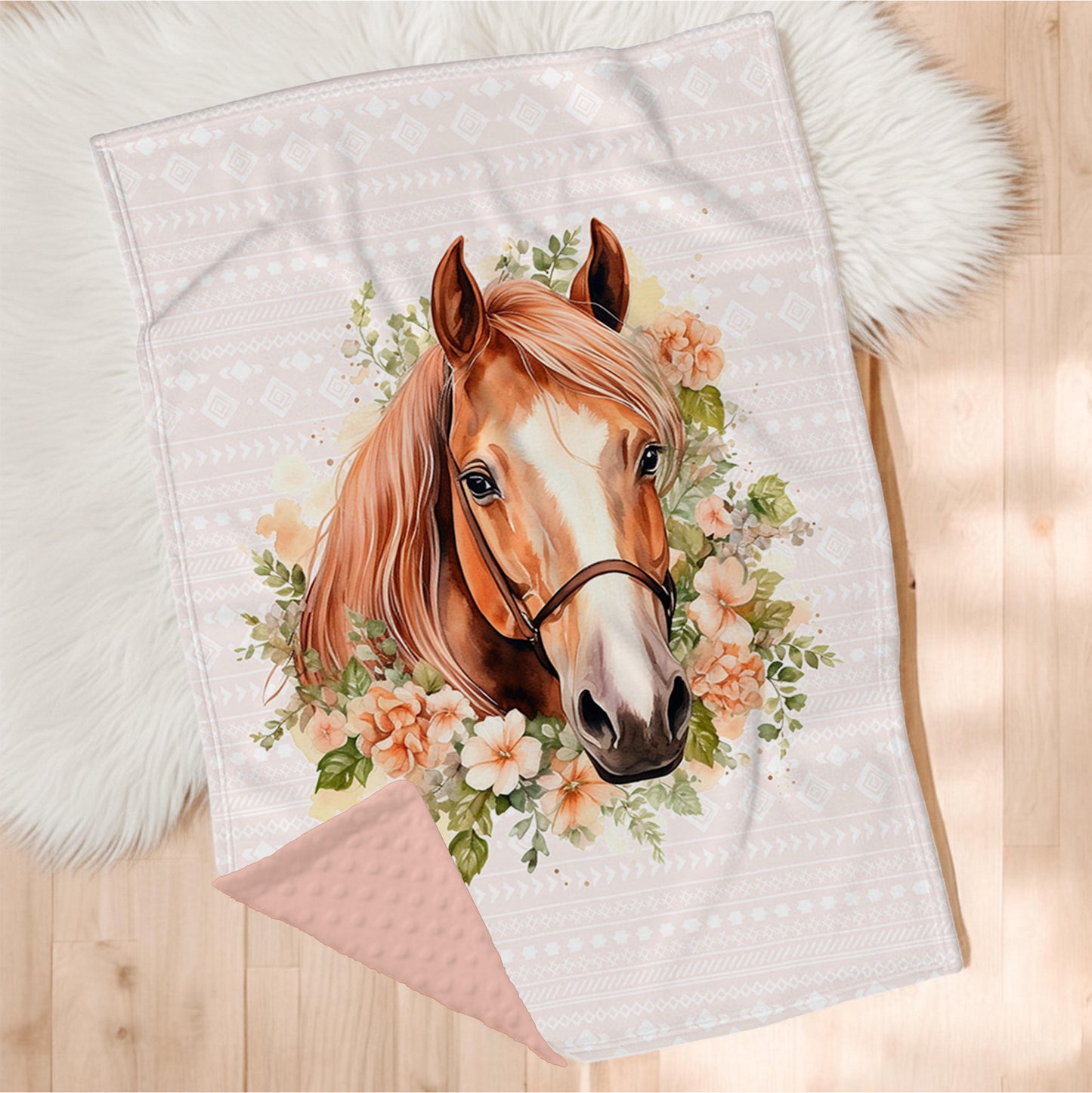 Couverture en minky | Vie de cheval
