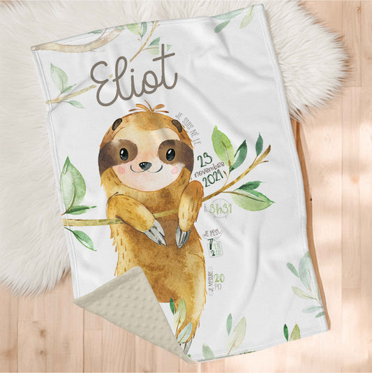 Doudou en minky personnalisée | Vigne Paresseux