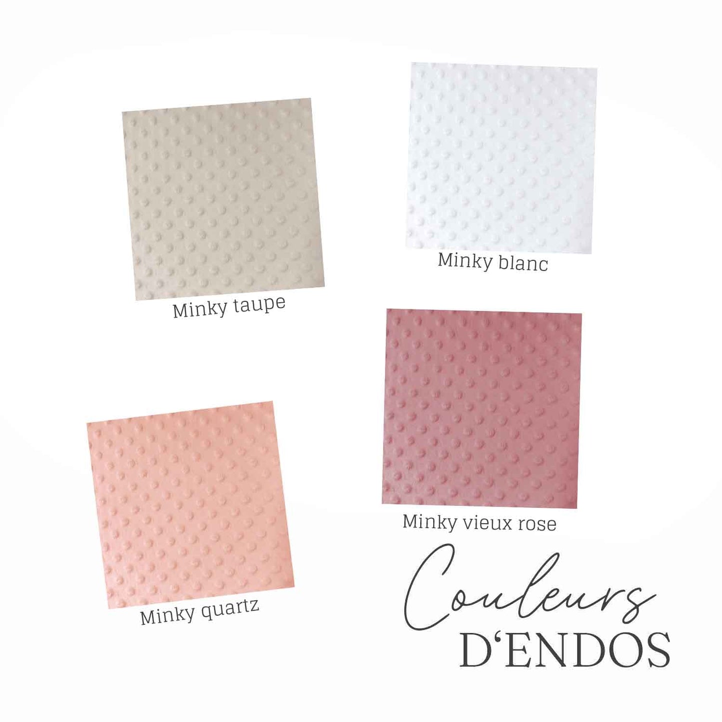 Couverture en minky | Douceur blush