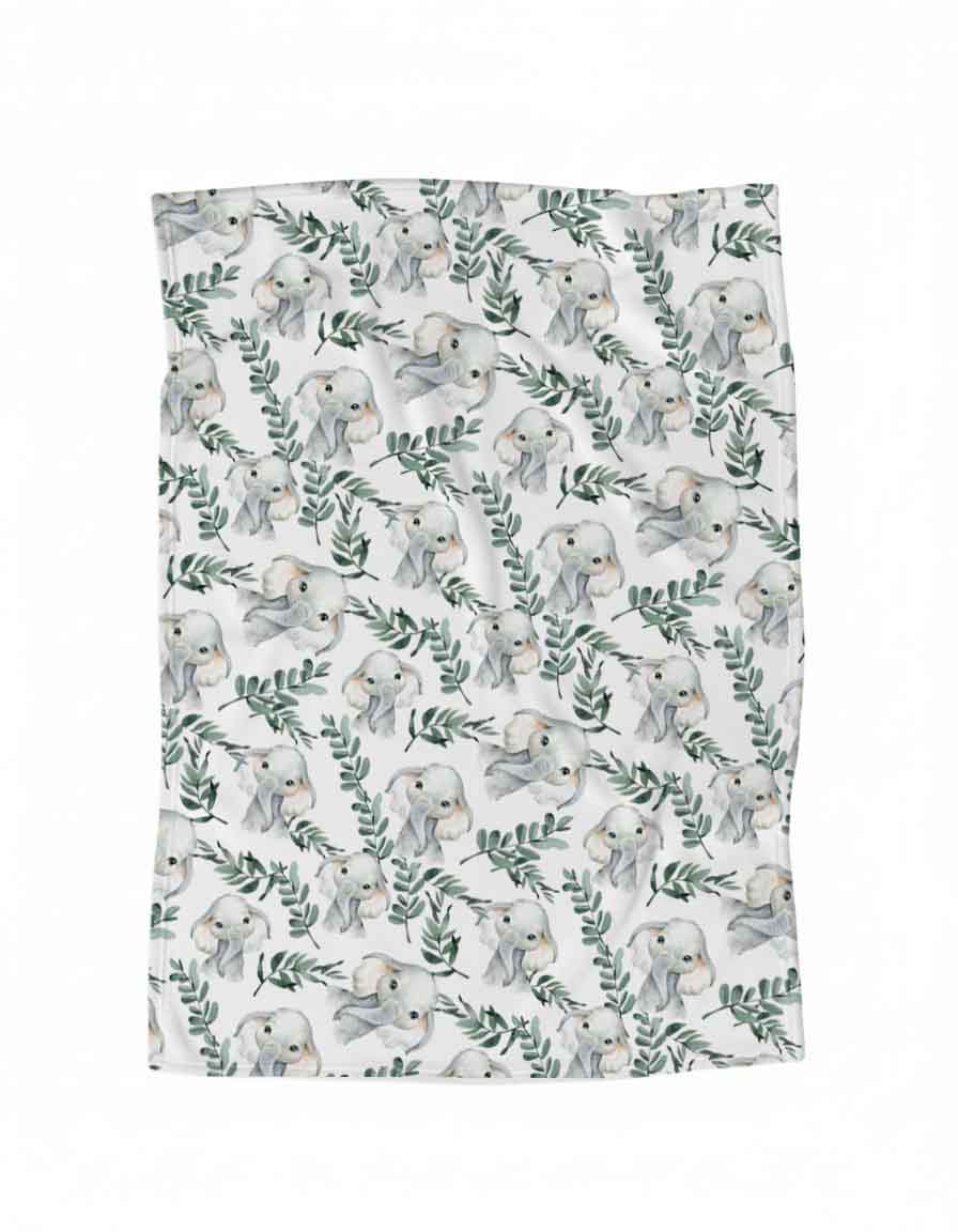Doudou en minky | Éléphants Eucalyptus