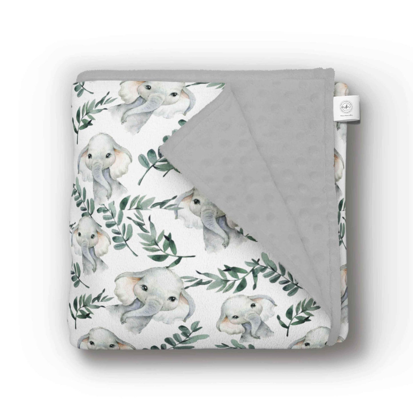 Doudou en minky | Éléphants Eucalyptus