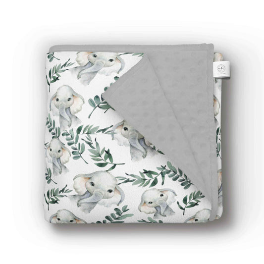 Doudou en minky | Éléphants Eucalyptus