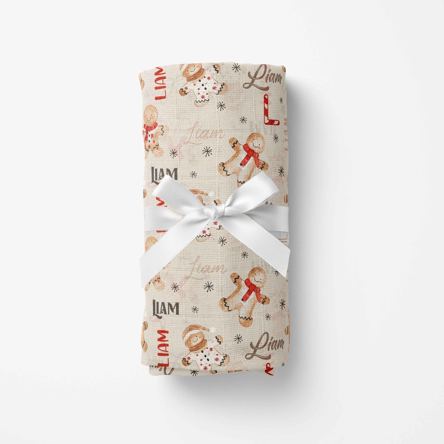 Couverture en mousseline de bambou | Tibiscuit prénom répétitif