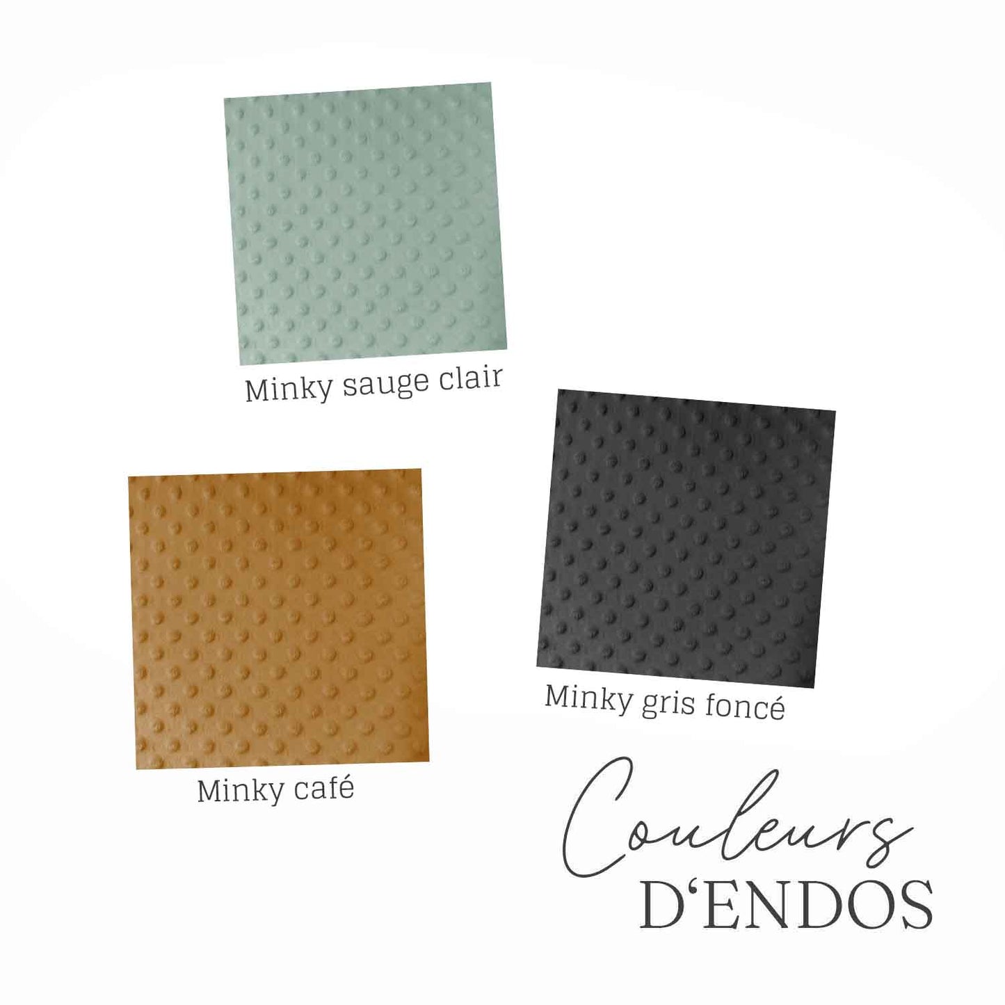 Doudou en minky | Partie de chasse fond foncé prénom répétitif