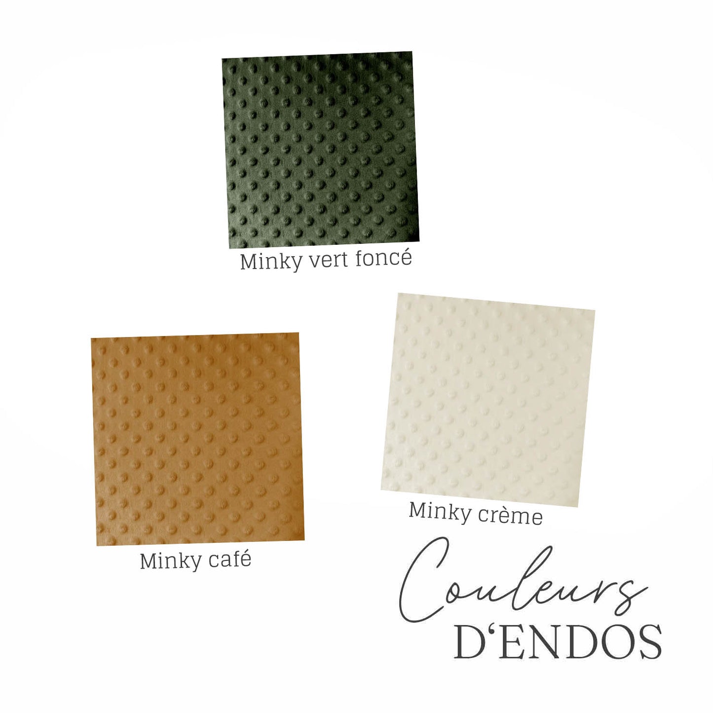 Doudou en minky | Ourson et sapin prénom répétitif