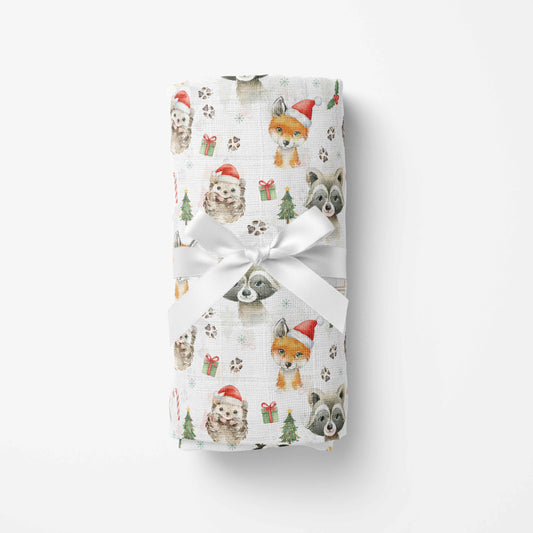 Couverture en mousseline de bambou | Amis des Bois de Noël