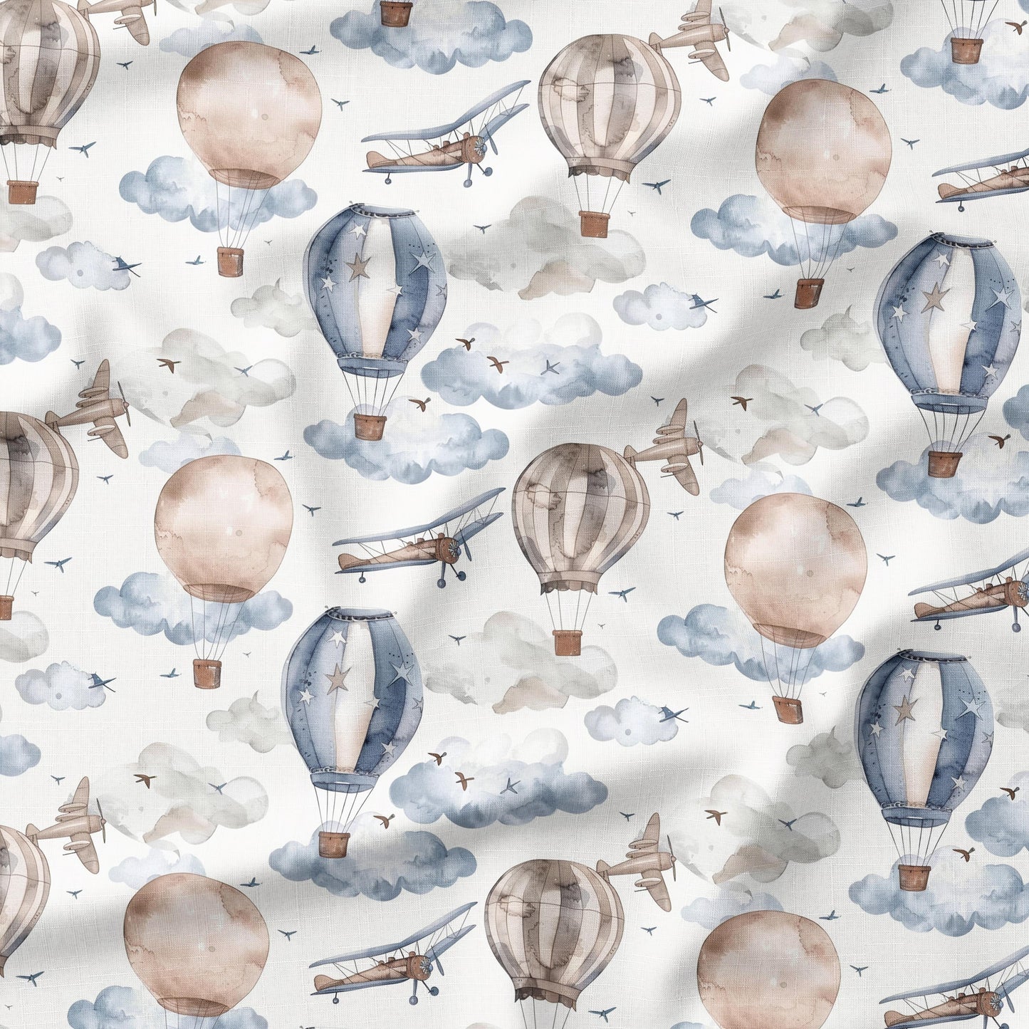 Banque de motif | Créez votre produit | Aviation bleu et beige