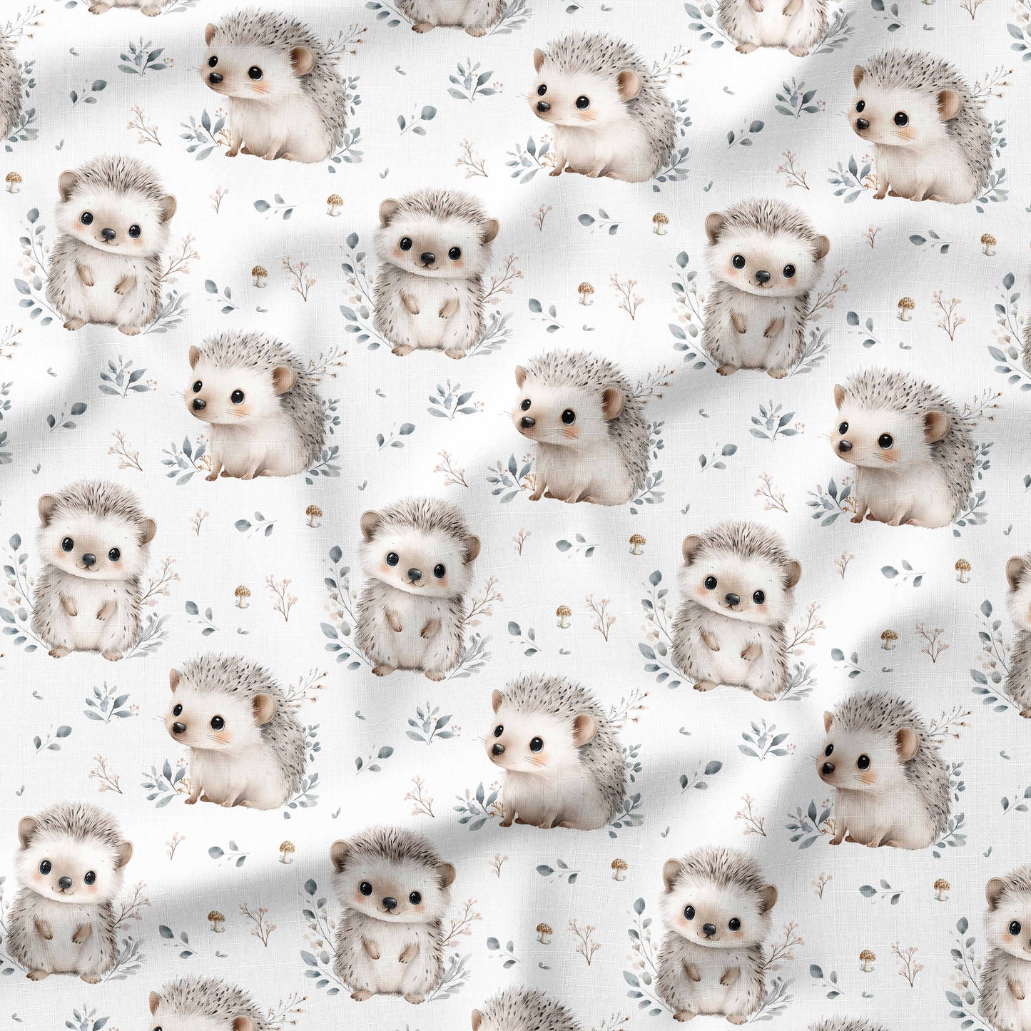 Banque de motif | Créez votre produit | Hérissons et feuilles