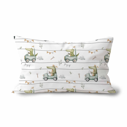 Couvre-oreiller standard | Course de croco