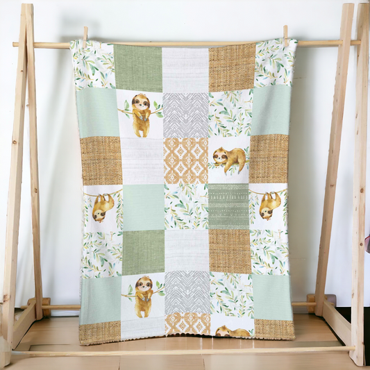 Doudou en minky | Vigne Paresseux Patchwork