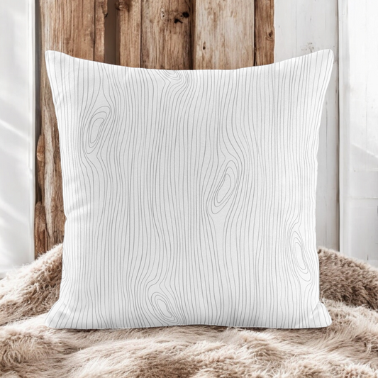 Coussin décoratif | Grains de Bois blanc