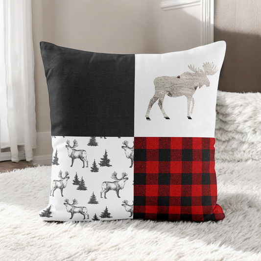 Coussin décoratif | Lumberjack Wild Child Patchwork