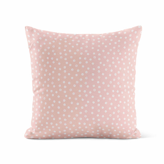 Housse de coussin | Pois roses Douce Forêt