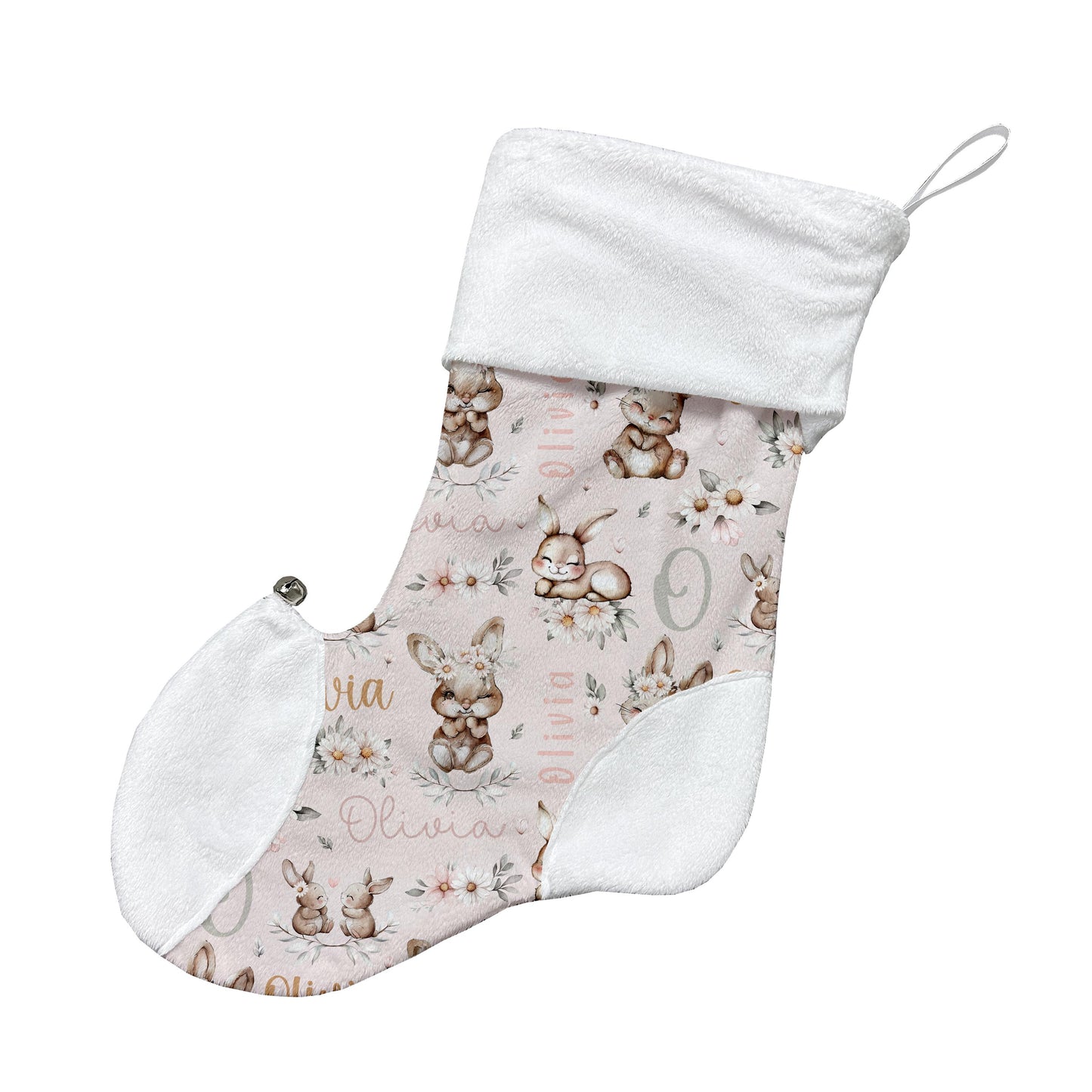 Bas de Noël | Daisy bunny prénom répétitif