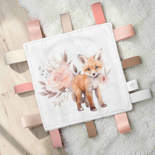 Doudou-étiquettes | Petit Renard Forêt Rosée