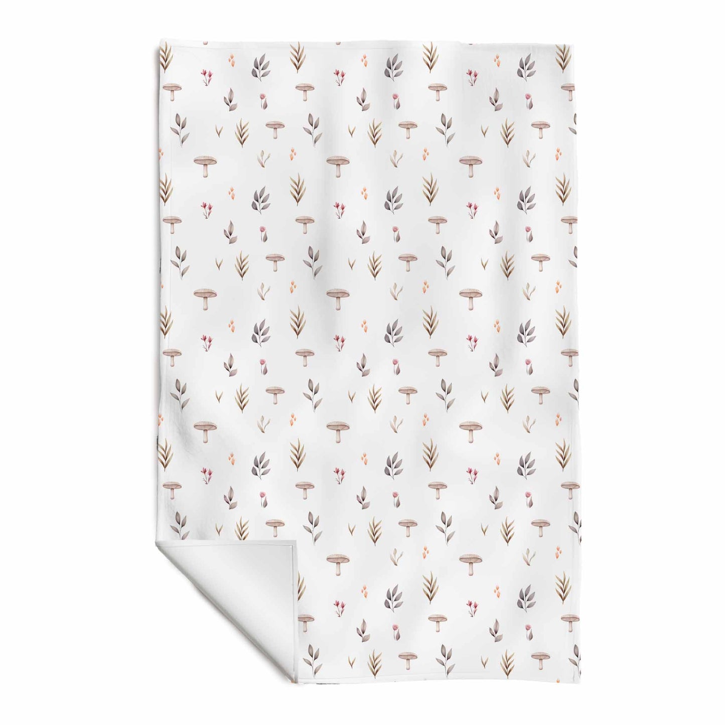 Serviette de plage en microfibre | Champignons Forêt Rosée