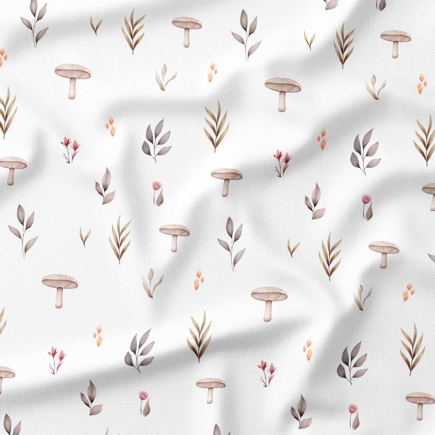 Banque de motif | Créez votre produit | Champignons Forêt Rosée