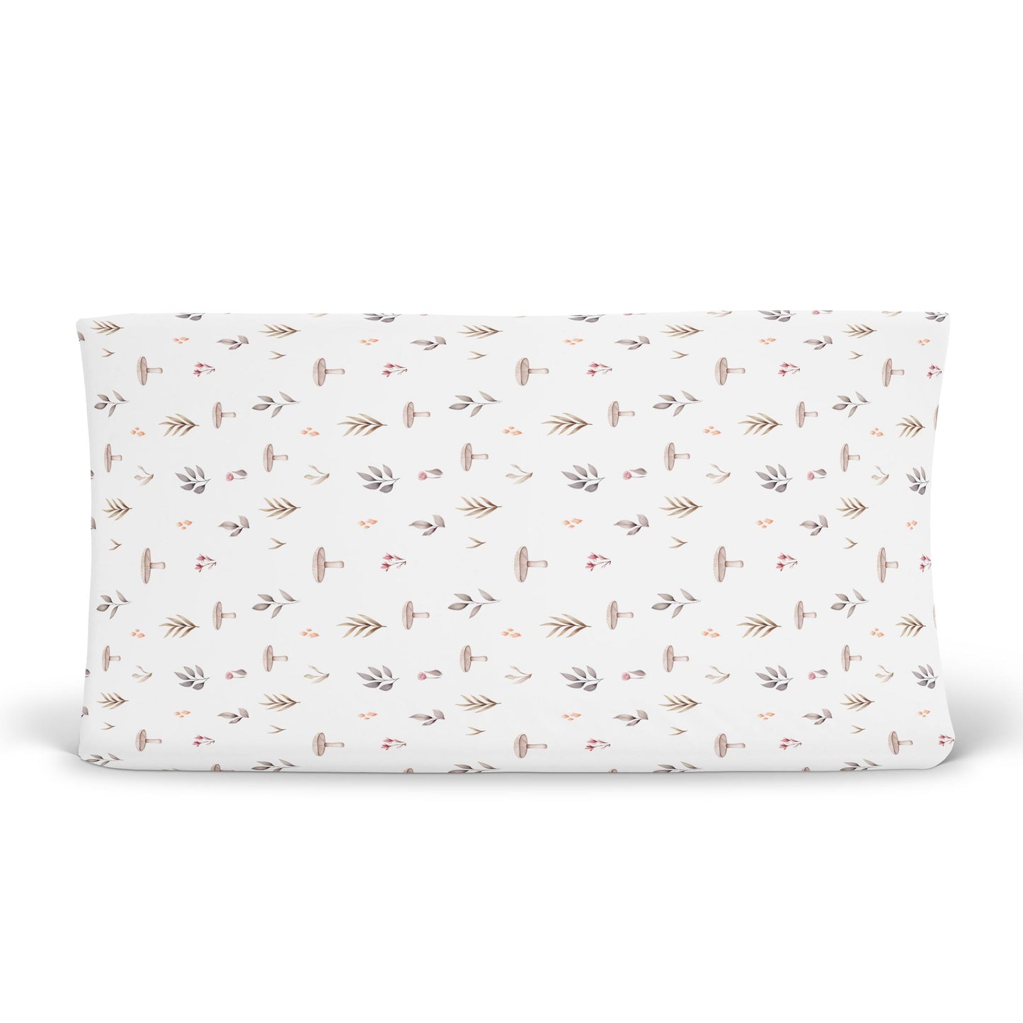 Housse pour matelas à langer | Champignons Forêt Rosée