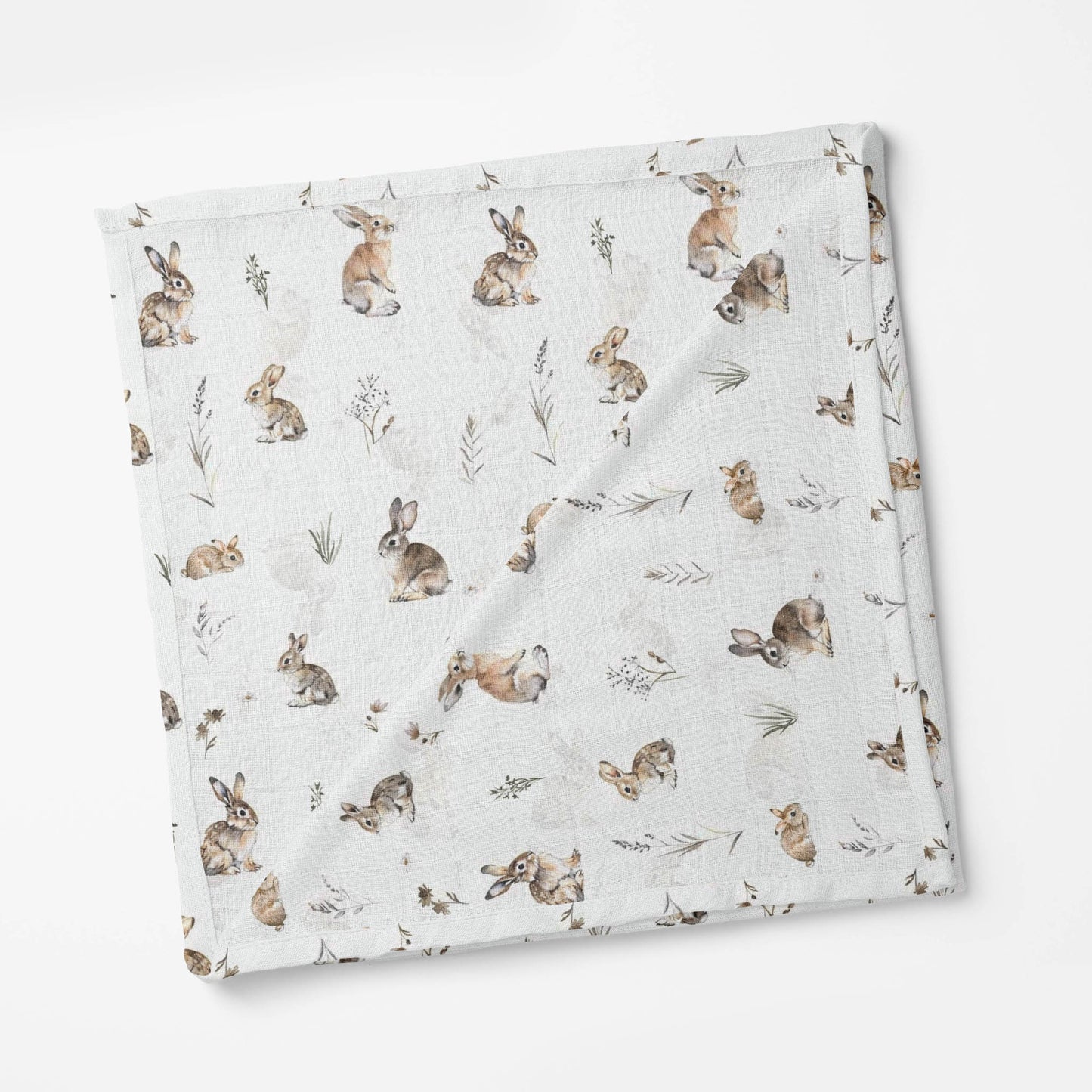 Couverture en mousseline de bambou | Lapins des Bois