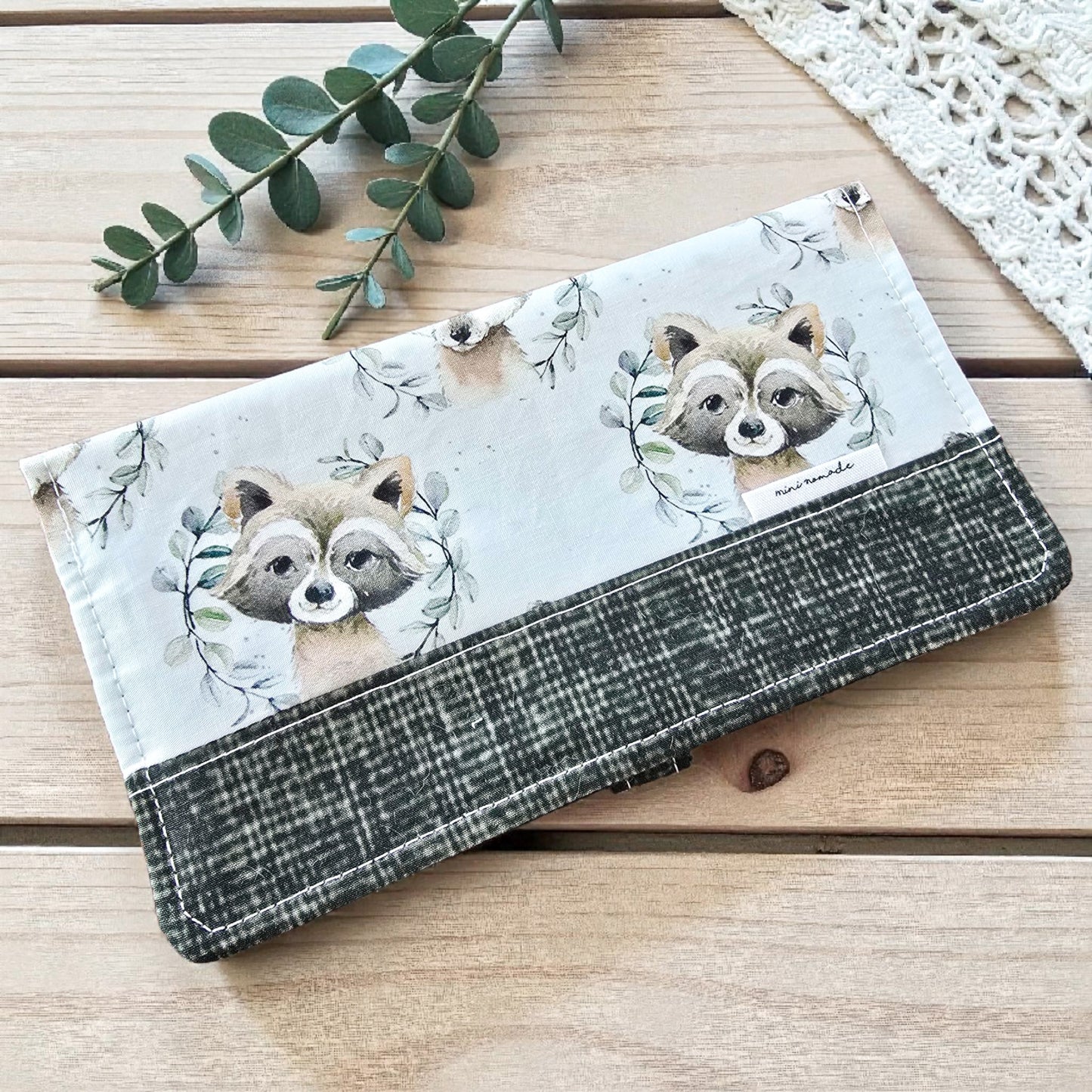 Protège-carnet de santé | Loup et Raton Eucalyptus