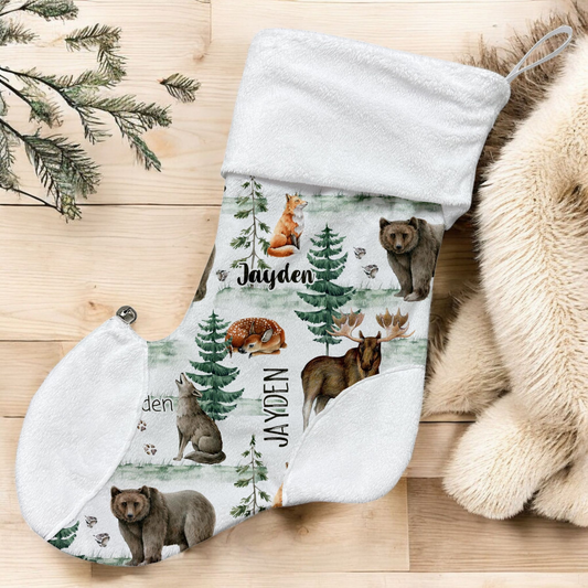 Bas de Noël | Animaux Montana prénom répétitif