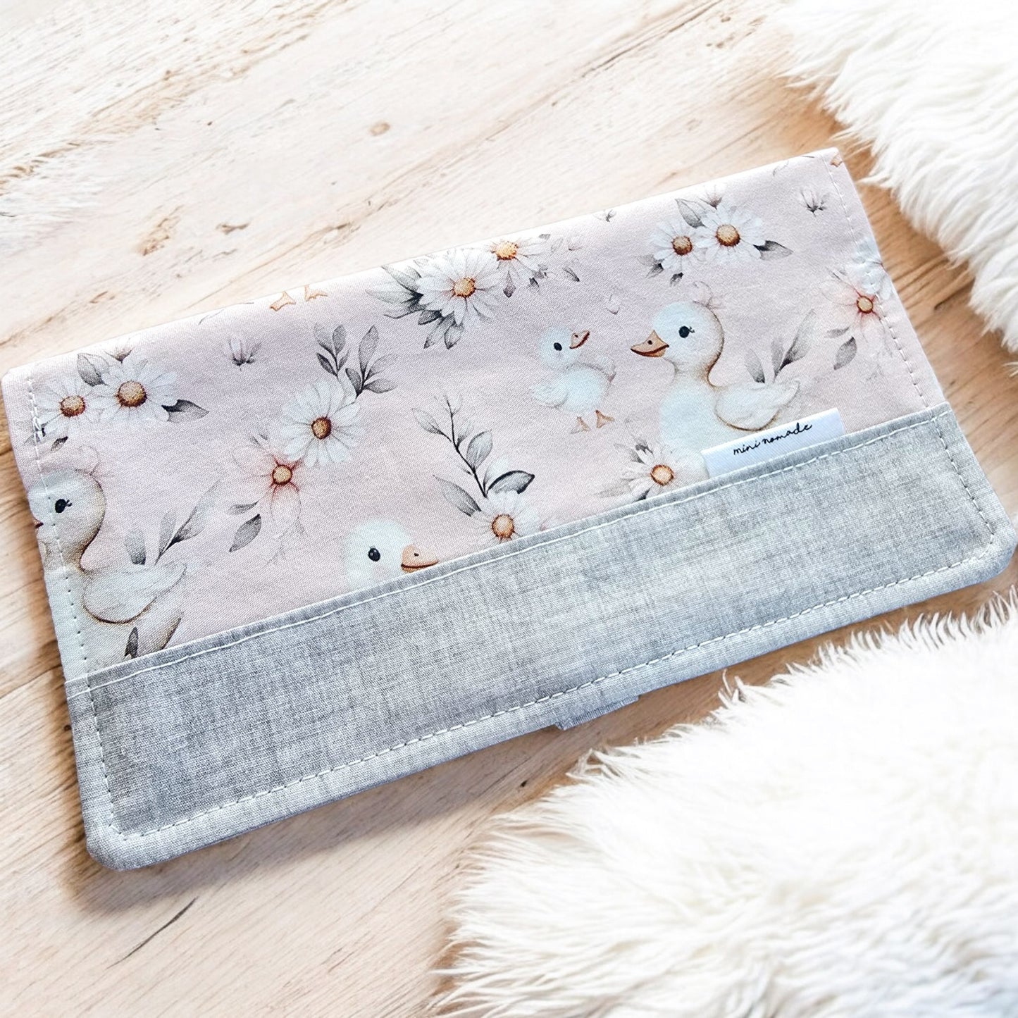 Protège-carnet de santé | Oies Marguerite Blush