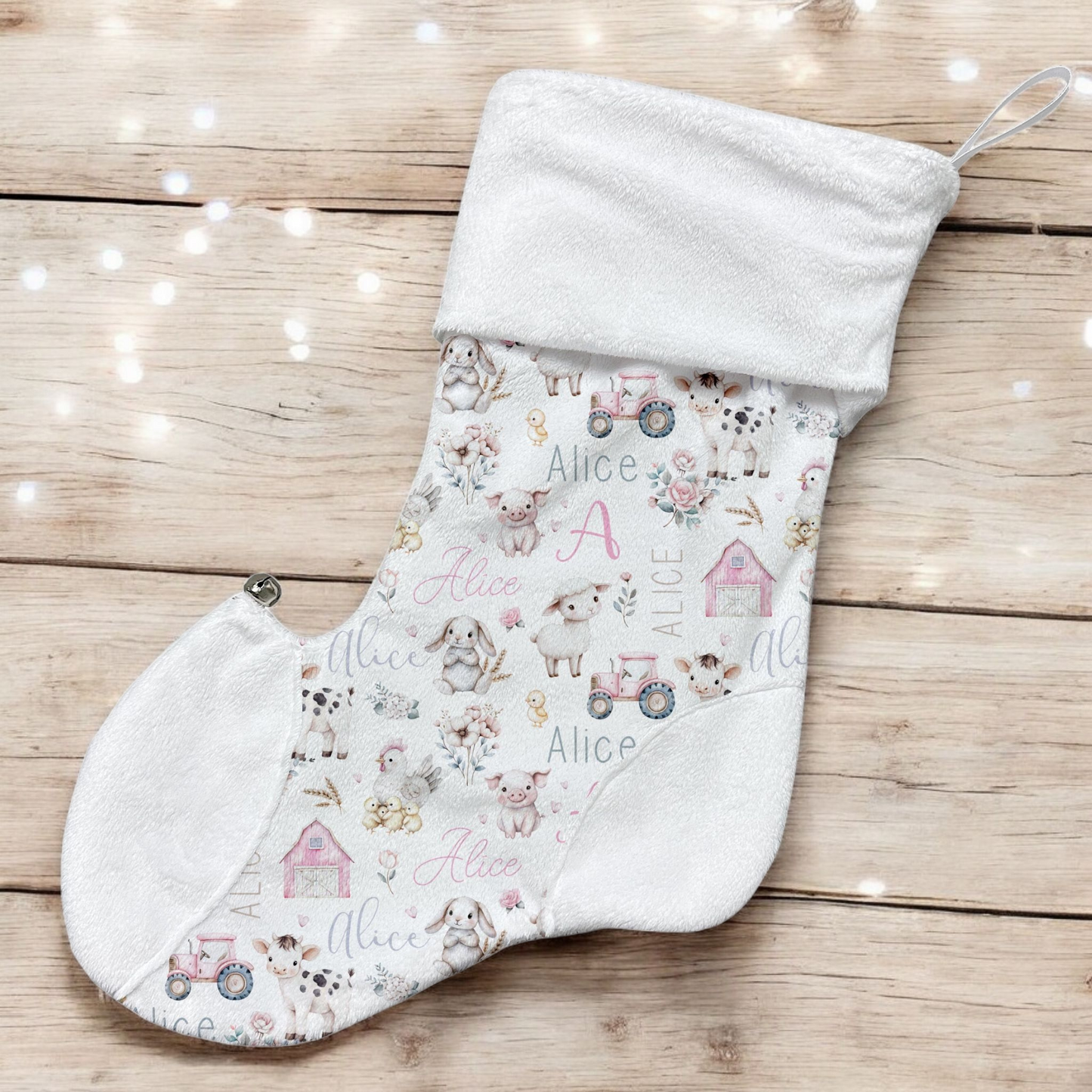 Bas de Noël | Prairie Rose prénom répétitif