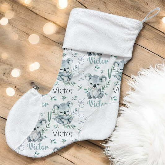 Bas de Noël | Koala Eucalyptus prénom répétitif