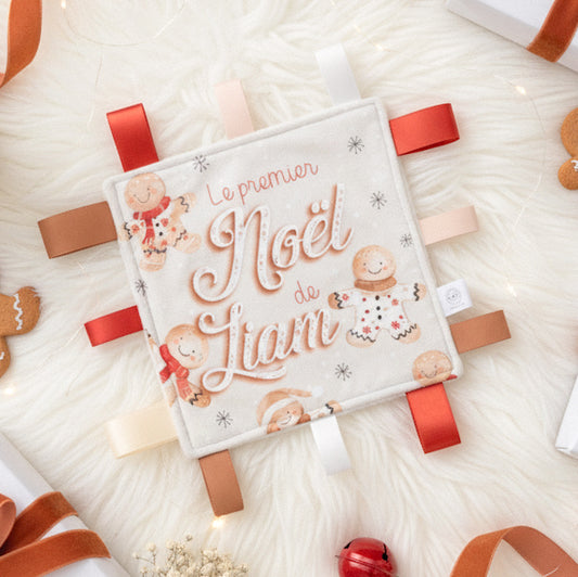 Doudou-étiquettes personnalisée | Le premier Noël Tibiscuit