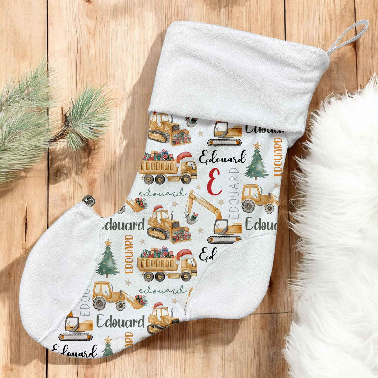 Bas de Noël | Machinerie de Noël prénom répétitif