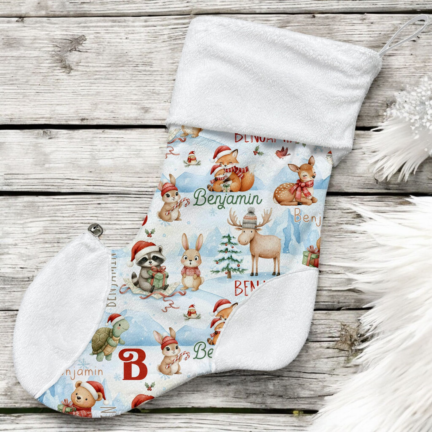 Bas de Noël | Mignon Pôle Nord prénom répétitif