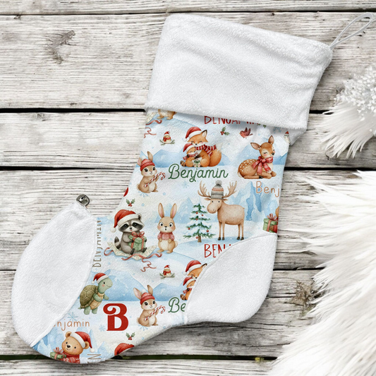 Bas de Noël | Mignon Pôle Nord prénom répétitif