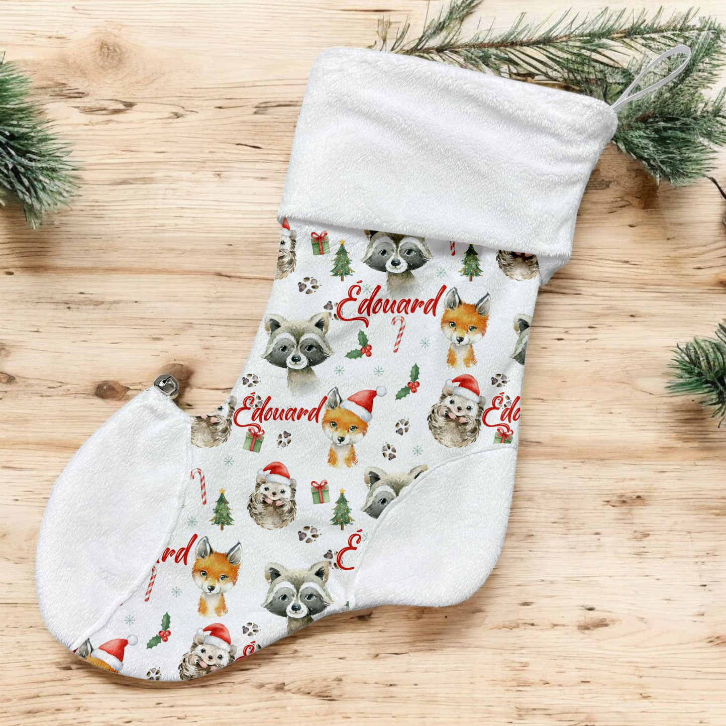 Bas de Noël | Amis des Bois de Noël prénom répétitif