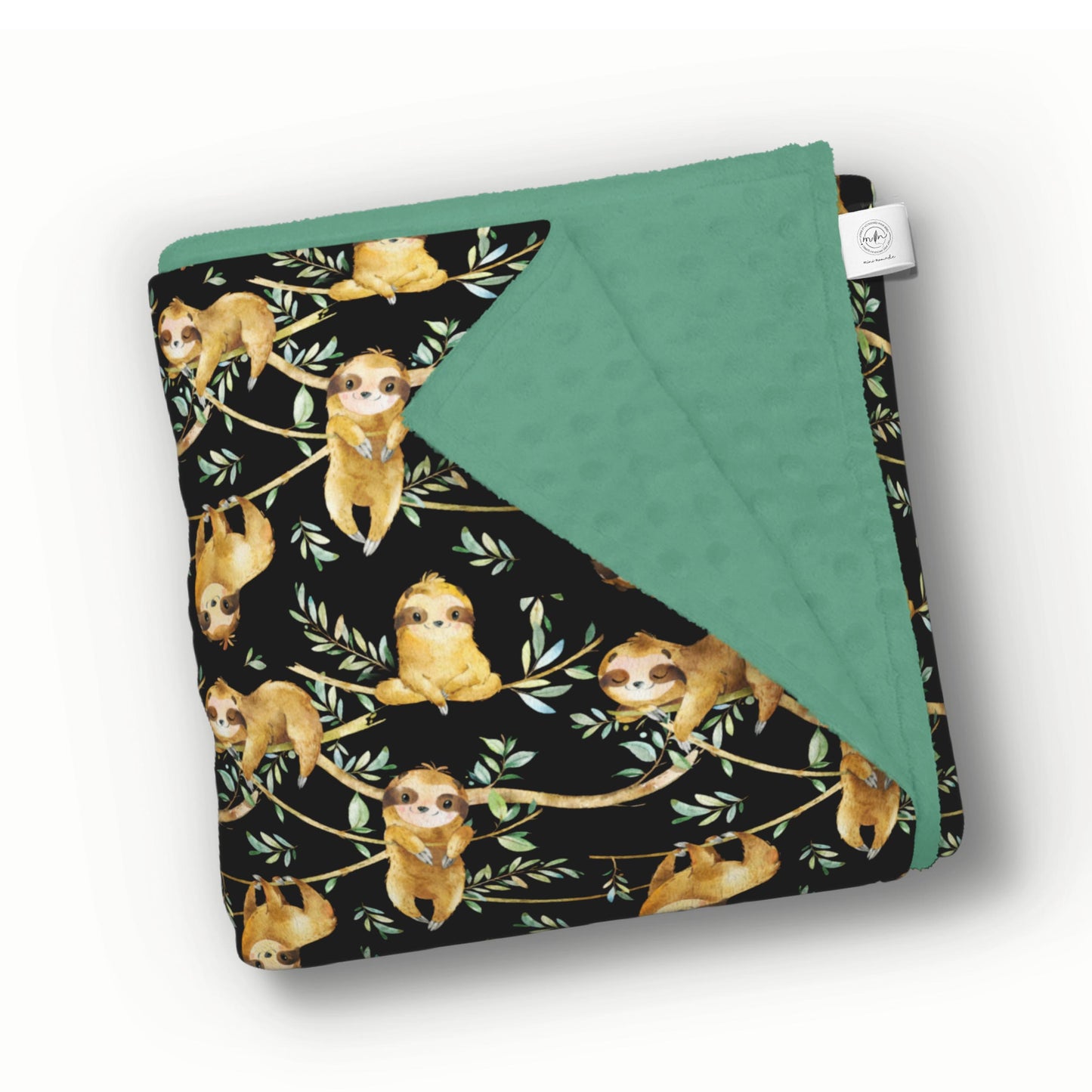 Doudou en minky | Vigne Paresseux fond noir