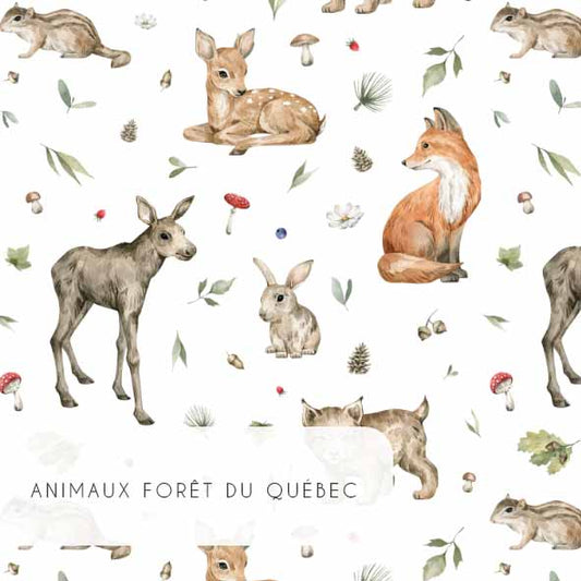 Tissu | Animaux forêt du Québec
