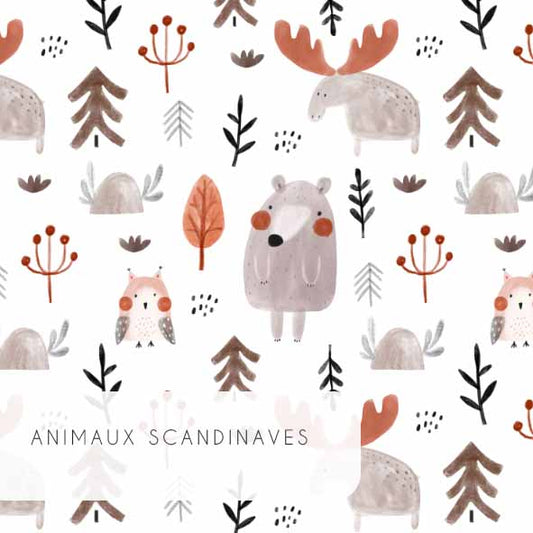 Tissu | Animaux scandinaves