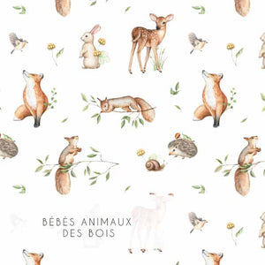 Tissu | Bébés animaux des bois